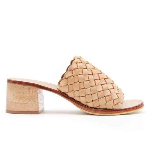 Liberté Santorini Woven Leather Slides Sandals EUC! - Picture 4 of 9